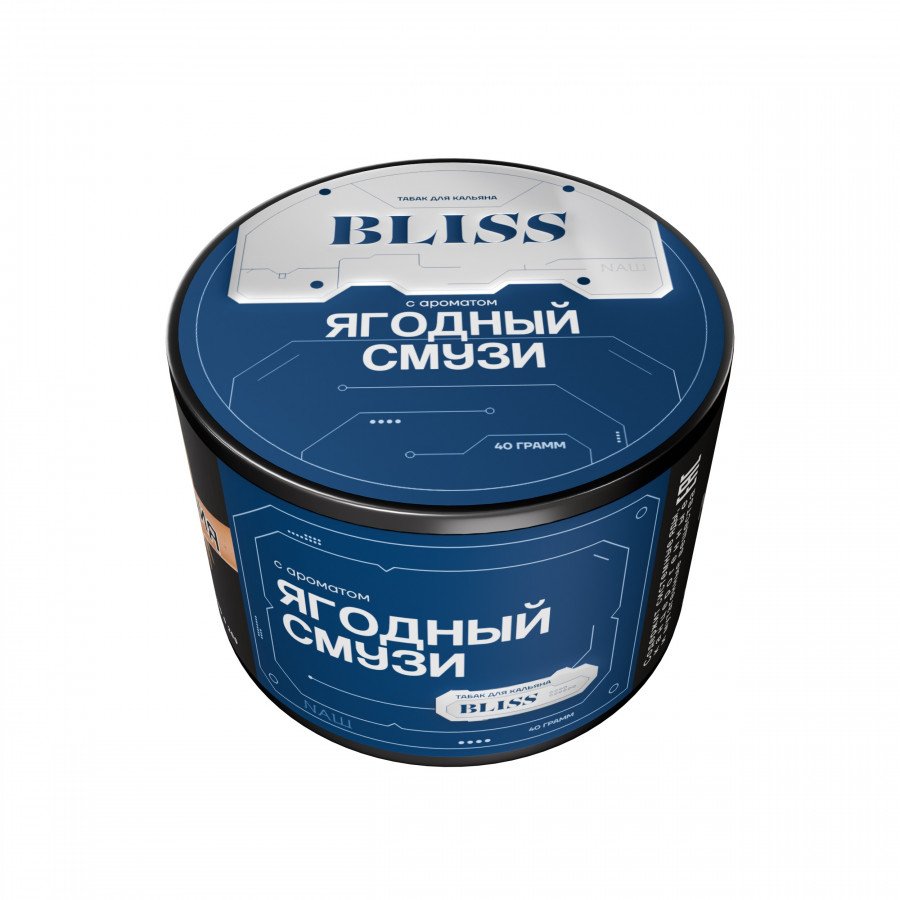 Фото и внешний вид — Табак для кальяна BLISS 40г - Ягодный Смузи