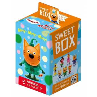 Мармелад Sweet Box с подарком - Три кота 10гр (10шт\уп)