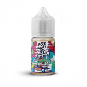 Жидкость PODONKI x ALFA VAPE SALT - Малина Личи 30мл strong