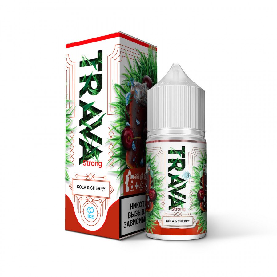 Фото и внешний вид — Жидкость TRAVA SALT - Cola Cherry (Кола с вишней) 30мл strong