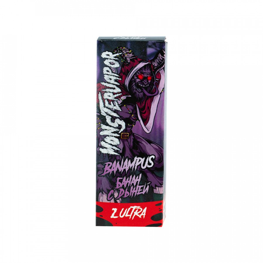 Фото и внешний вид — Жидкость MONSTERVAPOR SALT - Banampus (Банан с дыней) 30мл strong