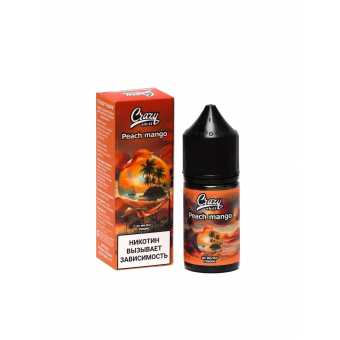 Жидкость CRAZY CHILL SALT - Peach Mango (Персик Манго) 30мл strong