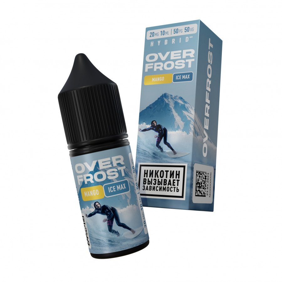 Фото и внешний вид — Жидкость OVERFROST SALT - Mango Ice Max (Манго Лед) 30мл strong