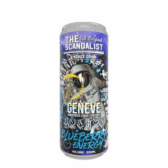 Энергетический напиток The Scandalist Energy Drink - Geneve 3000 (Содовая смородина черника) 330мл