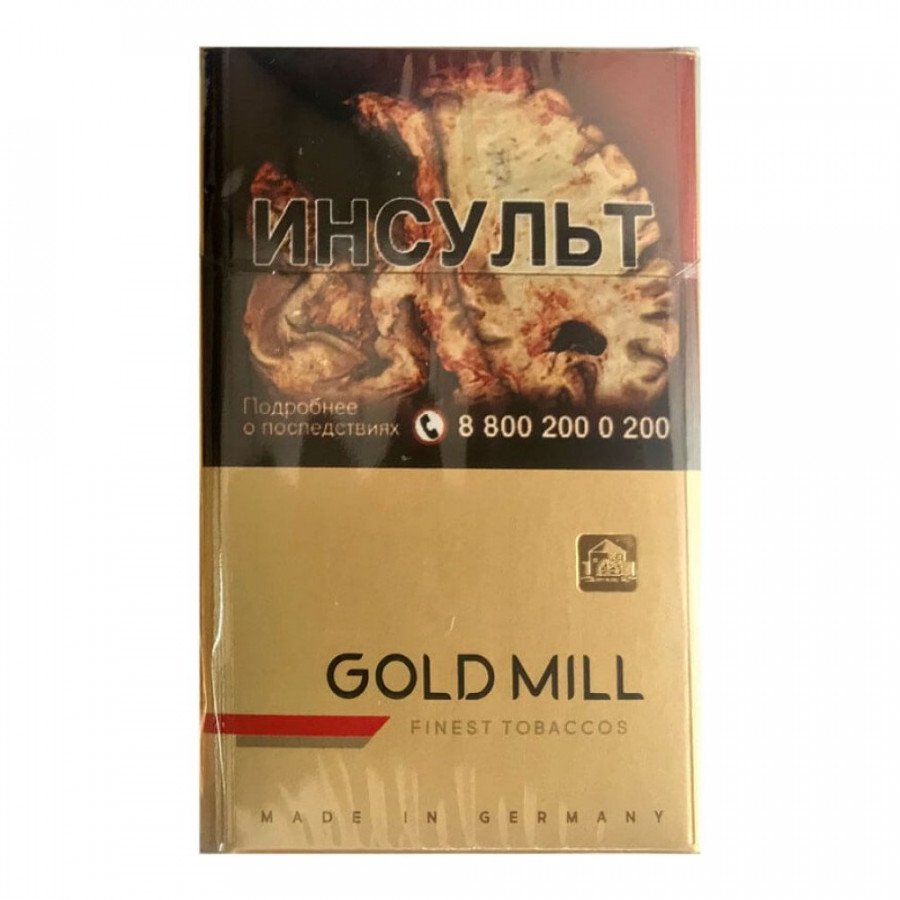 Фото и внешний вид — Сигареты Gold Mill Ред