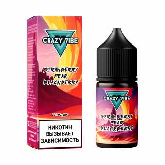 Жидкость CRAZY VIBE SALT - Strawberry Pear Blackberry (Клубника Груша Ежевика) 30мл 20мг