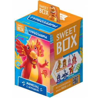 Мармелад Sweet Box с подарком - Турбозавры 10гр (10шт\уп)