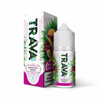 Жидкость TRAVA SALT - Passion Fruit Banana (Маракуйя Банан Лед) 30мл 20мг