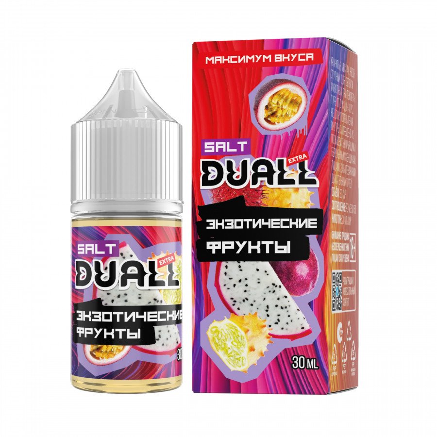 Фото и внешний вид — Жидкость DUALL EXTRA SALT - Экзотические Фрукты 30мл 20мг