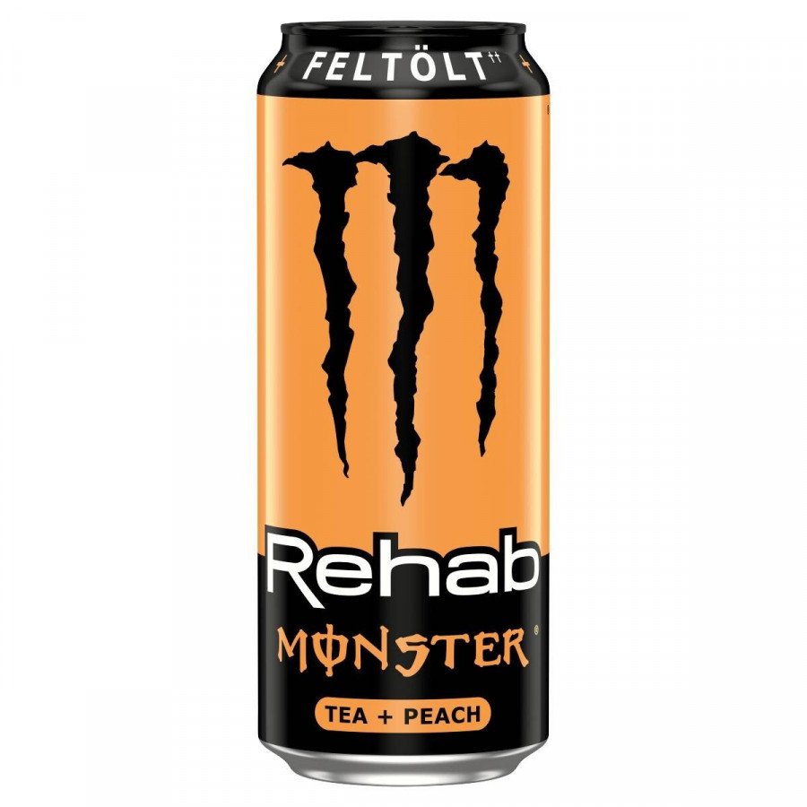 Фото и внешний вид — Энергетический напиток MONSTER ENERGY - Rehab Peach Tea 458мл