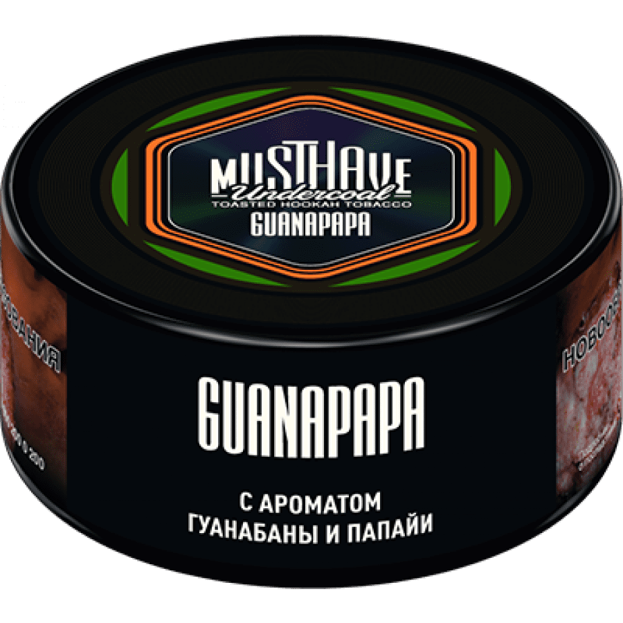 Фото и внешний вид — Табак для кальяна MUST HAVE 25гр - Guanapapa (с ароматом Гуанабаны и Папайи)