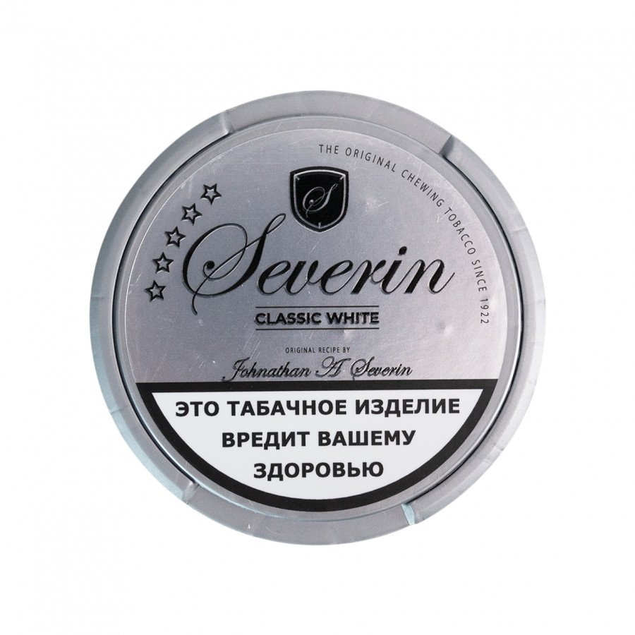 Фото и внешний вид — Табак JOHNATHAN A SEVERIN - Classic White 12г