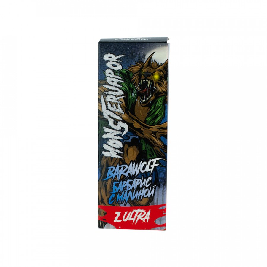 Фото и внешний вид — Жидкость MONSTERVAPOR SALT - Barawolf (Барбарис с малиной) 30мл strong