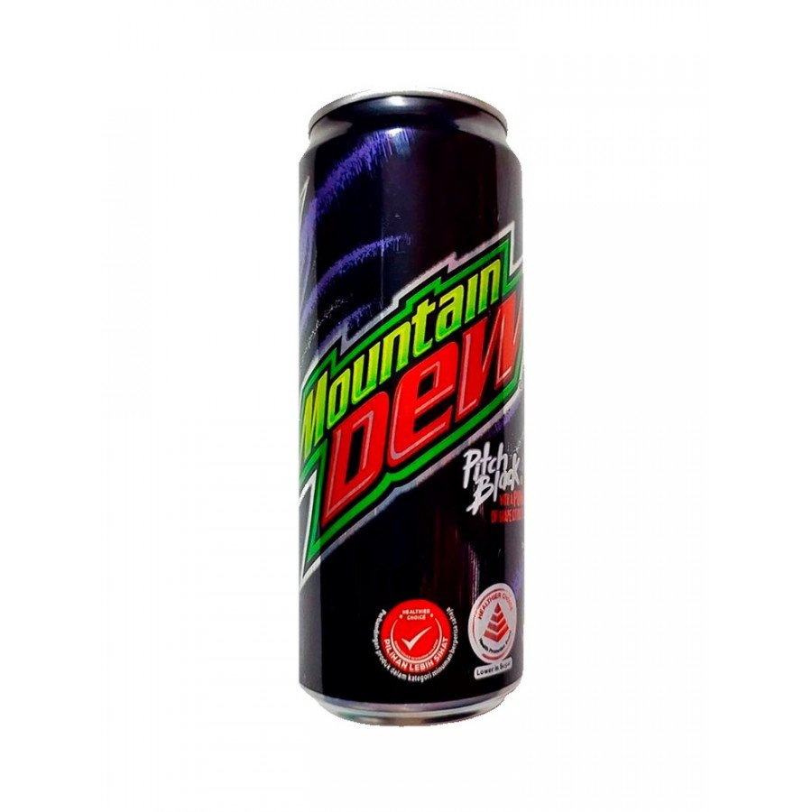 Фото и внешний вид — Mountain Dew Pitch Black 330мл