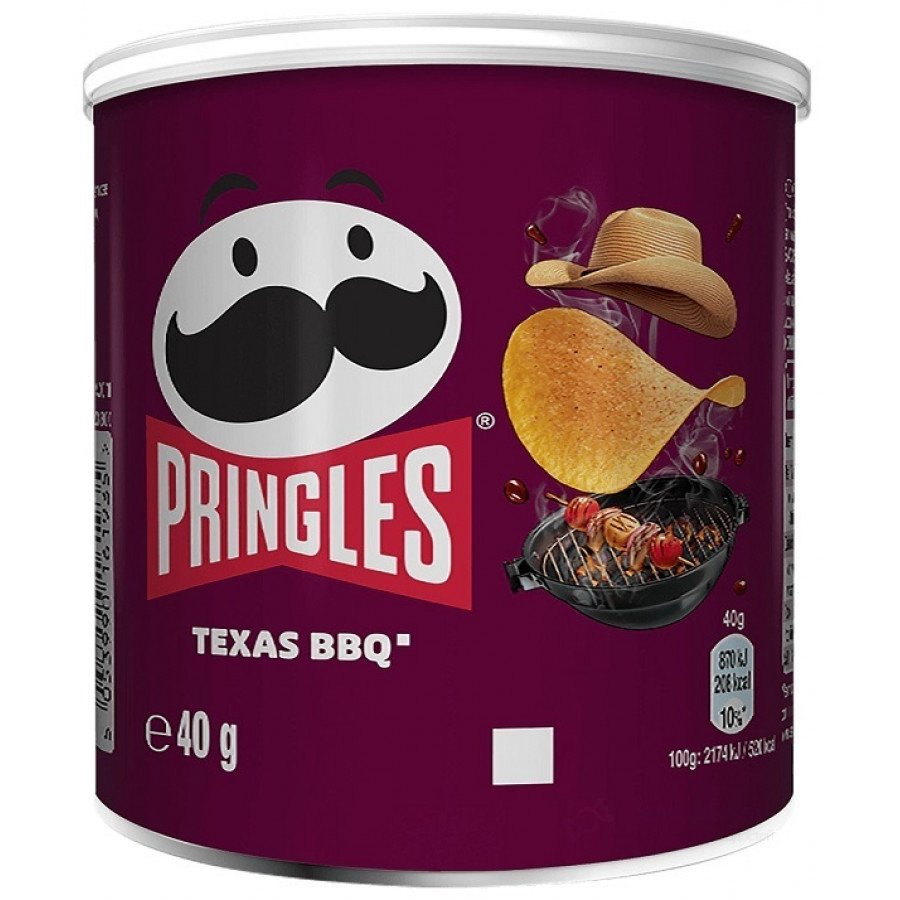 Фото и внешний вид — Принглс BBQ Texas Sauce 40гр (12шт/уп)