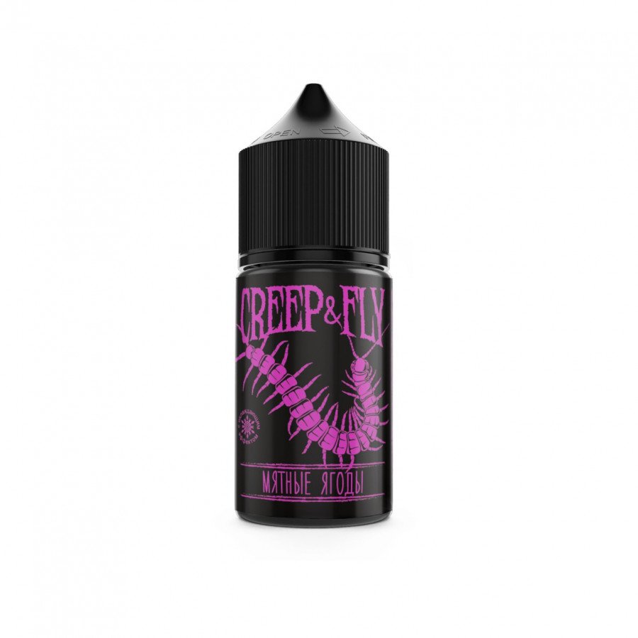 Фото и внешний вид — Жидкость CREEP&FLY SALT - Мятные Ягоды 30мл 0мг