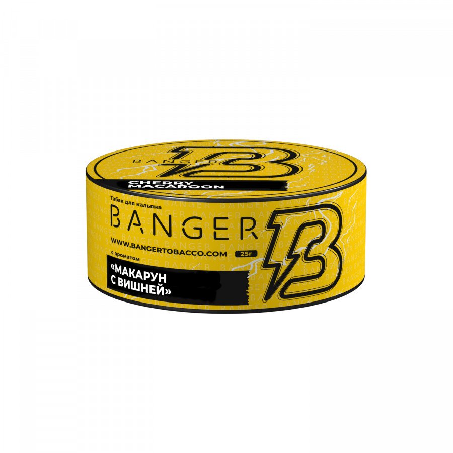 Фото и внешний вид — Табак для кальяна BANGER 25гр - Cherry Macaroon (Макарун с вишней)