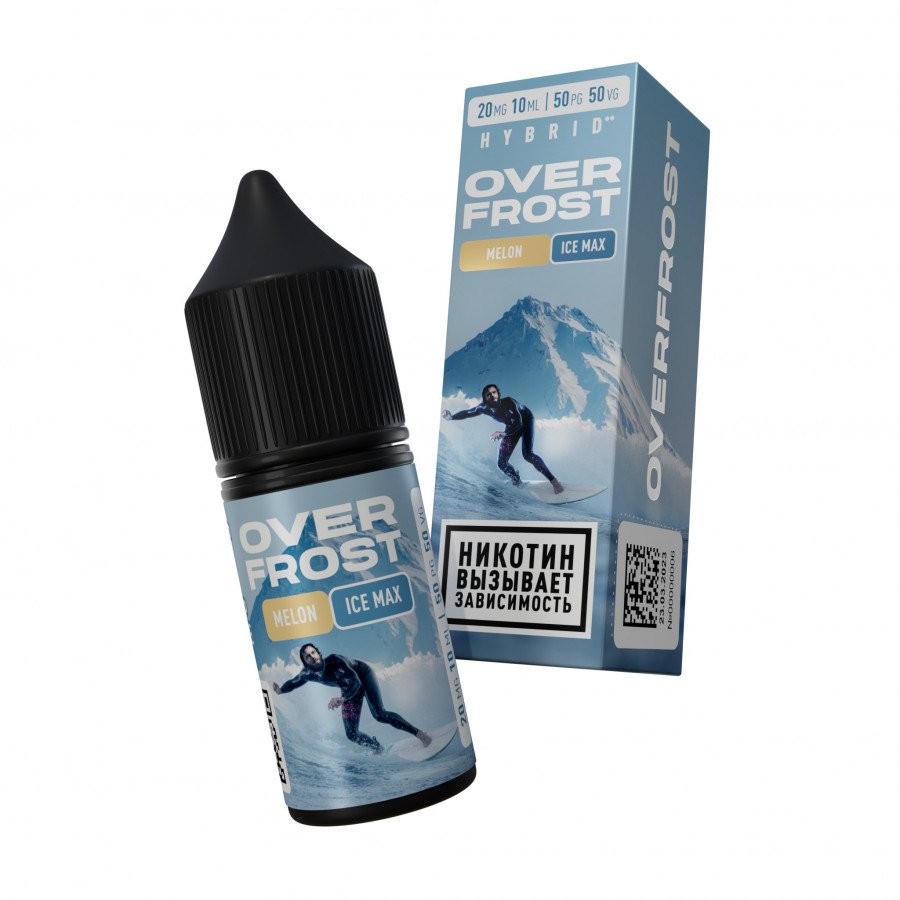 Фото и внешний вид — Жидкость OVERFROST SALT - Melon Ice Max (Дыня Лед) 30мл strong